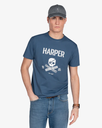 Camiseta Skull Wash Blue - Harper &amp; Neyer