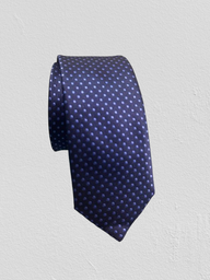 Corbatín azul marino con puntitos azul