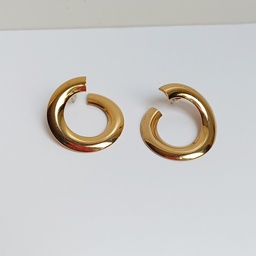 [J25167Y] Pendientes Aro Magic Dorado