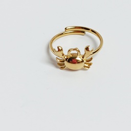 [J250082V] Anillo Cangrejo Dorado