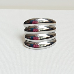 [J250049Y] Anillo Maxi Cuatro Stick Plateado