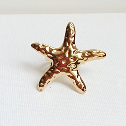 [J250058Y] Anillo Maxi Estrella De Mar Dorado