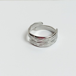 [J25162V] Anillo Bela (Plateado)