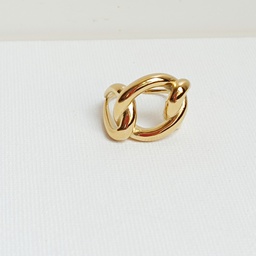 [J25181V] Anillo Cadena Dorado