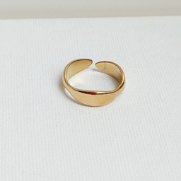 [J250090Y] Anillo Curvas Dorado
