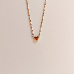 [J25198] Collar Corazón Pequeño Dorado