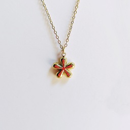 [J250108] Collar Flor Dorado
