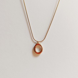 [J250081] Collar Óvalo Grande Dorado