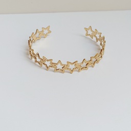 [J25005] Brazalete Estrellas Dorado