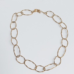 [J250120] Collar Cadena Eslabones Circulares Dorado