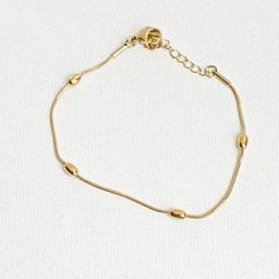 [J25002] Pulsera Bolitas Dorada