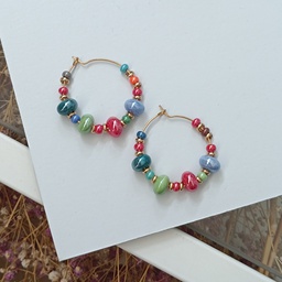 Pendientes Cerámica Iris Multicolor