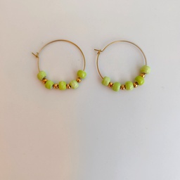Pendientes Cerámica Apple (Dorado)