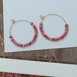 Pendientes Cerámica Kalei Maxi Tierra Dorado