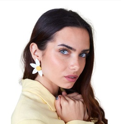 Pendientes Margarita Amarillo - Arcilla Polimérica Miranda