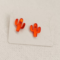 Pendientes Mini Cactus Naranja