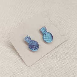 Pendientes Mini Piña Azul