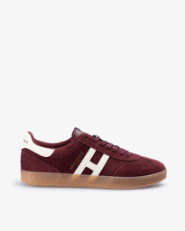 Sneaker Hamptons Suede Burgundy - Harper &amp; Neyer