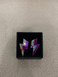 Pendientes Metacrilato Rayo Doble Color