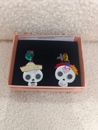 Pendientes Metacrilato Catrina