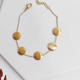 Pulsera Círculos Dorada