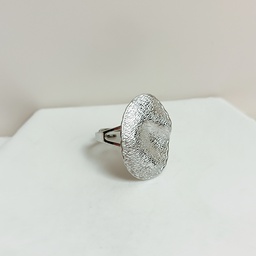 Anillo Texture Dot (Plateado)
