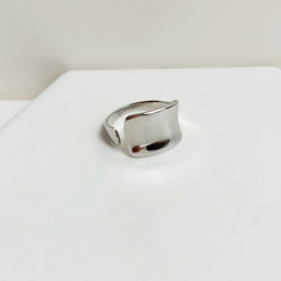 Anillo Rectangular Plateado