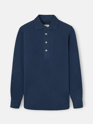 Polo Liso Manga Larga Azul Marino - Silbon