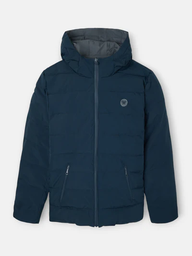 Abrigo Técnico Reversible Capucha Gris Marino - Silbon