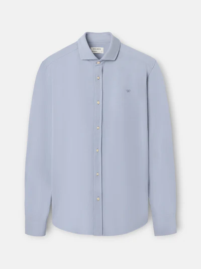 Camisa Sport Micropique Comfort Celeste  - Silbon