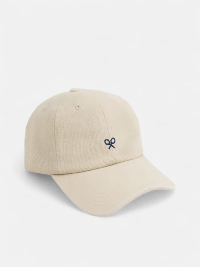 Gorra Raquetas Bordadas Beige - Silbon