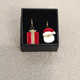 Pendientes Metacrilato Papa Noel