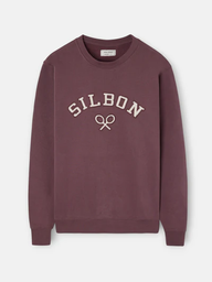 Sudadera Raqueta Media Pana Burdeos  - Silbon