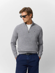 Jersey Media Cremallera Gris Medio - Silbon