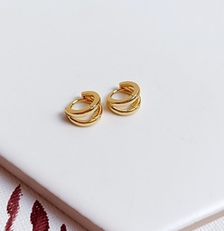 Aros Doble Mini Dorado