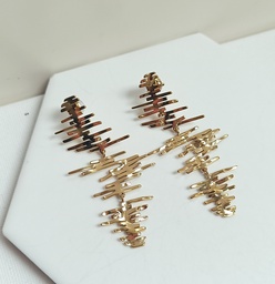 Pendientes Estructura Dorado