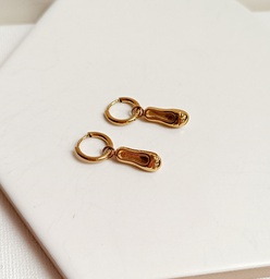 Pendientes Charm Zapato Bailarina Dorado