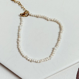 Pulsera Perlas Dorado