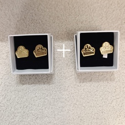 Pendientes Metacrilato Peinetas Fallera Dorado (PROMO X2 PARES)