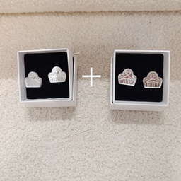 Pendientes Metacrilato Peinetas Fallera Plata (PROMO X2 PARES)