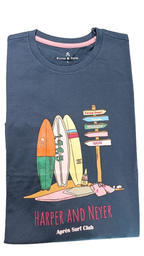 Camiseta Breaklines Navy Gray - Harper &amp; Neyer