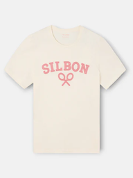 Camiseta Raqueta Media Crema - Silbon