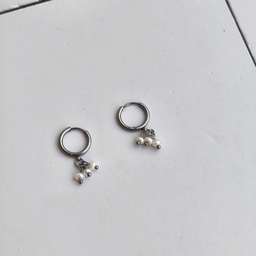 Arito Charm Perlas Plateado