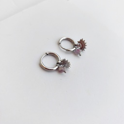 Arito Charm Ojo Con Piedra Plateado