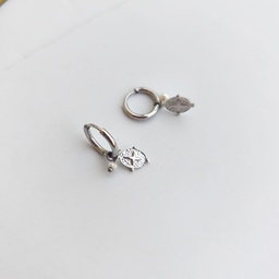 Arito Charm Medalla Cruz Con Perla Plateado