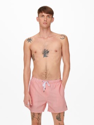Bañador Onsted Stripe Seersucker Swim Noos Porcelain Rose - Only &amp; Sons