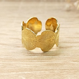 Anillo Conchas Dorado