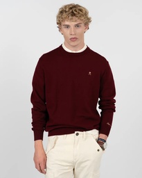 Jersey R Neck Rich Burgundy - Harper &amp; Neyer