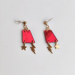 Pendientes Metacrilato Abstract Estrella Rayo