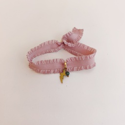 Pulsera Cinta Volante Rosa Rayo (Dorado)